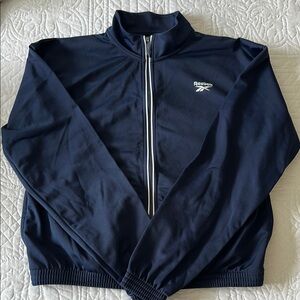 Reebok Dark Blue Zip-Up Track Jacket